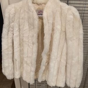 Faux Fur white jacket